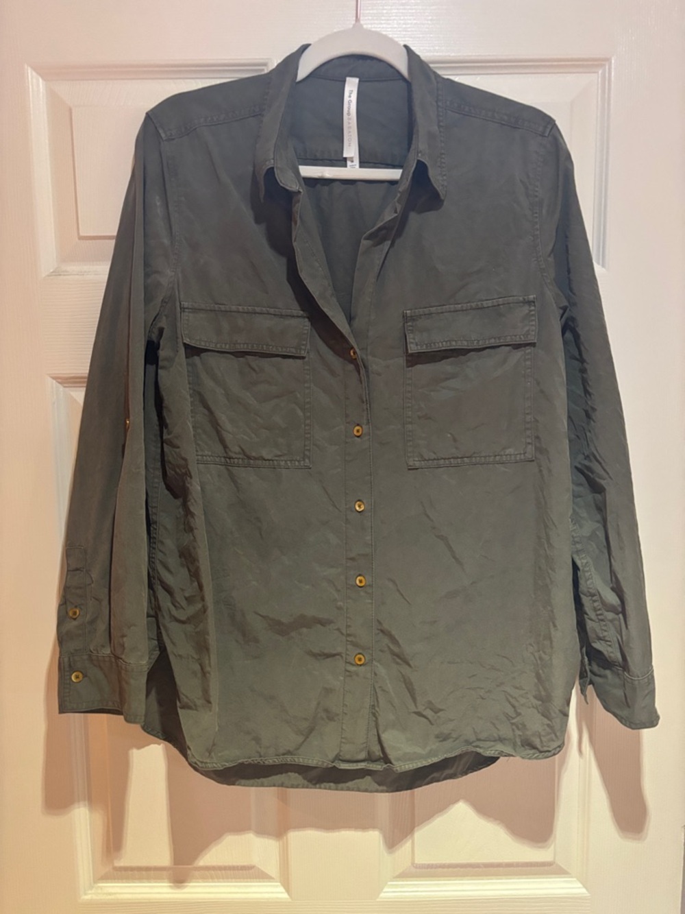 36. Babaton Green Utility Shirt